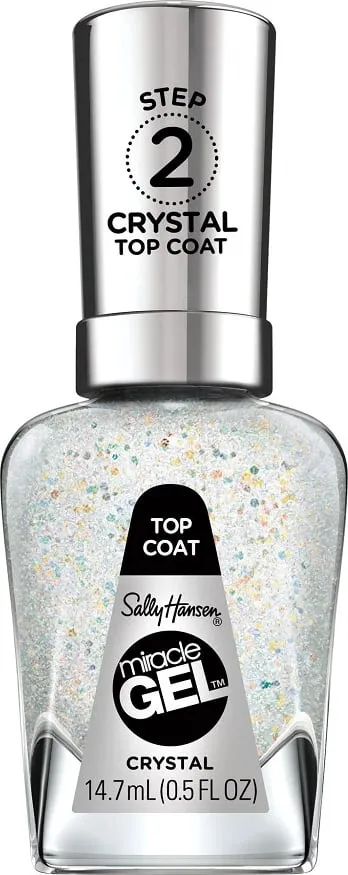 Llak thonjsh Sally Hansen Miracle Gel Crystal Top Coat, 0.5 fl oz, transparent - 1