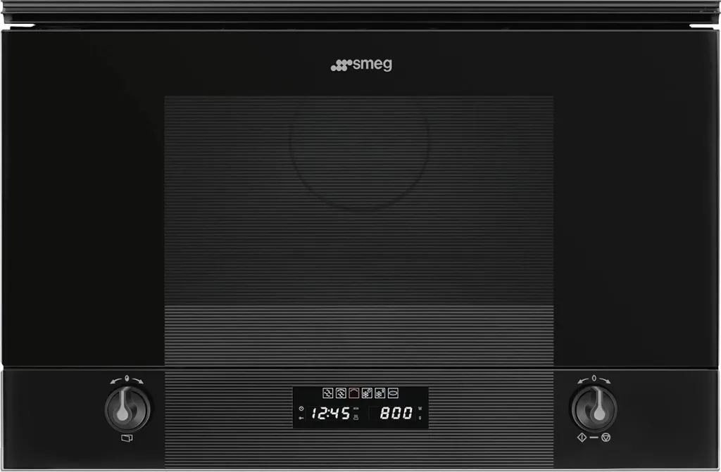 Mikrovalë SMEG Linea MP122B3, 20 L, 700 W, e zezë - 1