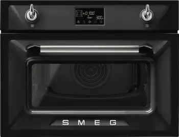 Furrë me mikrovalë SMEG Victoria SO4902M1N, 40 L, 1000 & 1200 W, e zezë