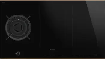 Pllakë gatimi me induksion dhe gaz SMEG PM6954R, 2 + 3 zona, e zezë