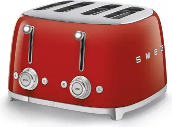 Thekëse buke Smeg (TSF03RDEU), 2000W, e kuqe