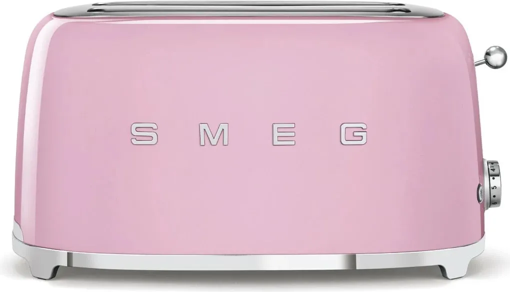 Tostier SMEG 50's Style, 4 feta, rozë - 1