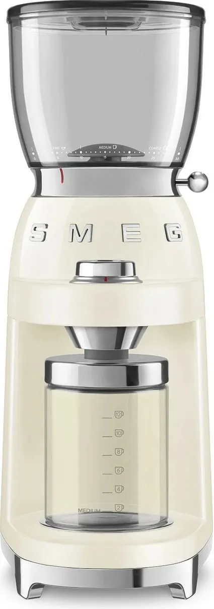 Mulli kafe SMEG CGF11CREU, 150W, çelik inox, krem - 1