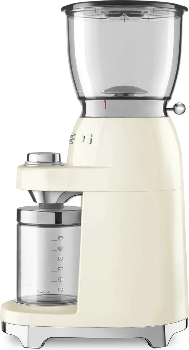 Mulli kafe SMEG CGF11CREU, 150W, çelik inox, krem - 2