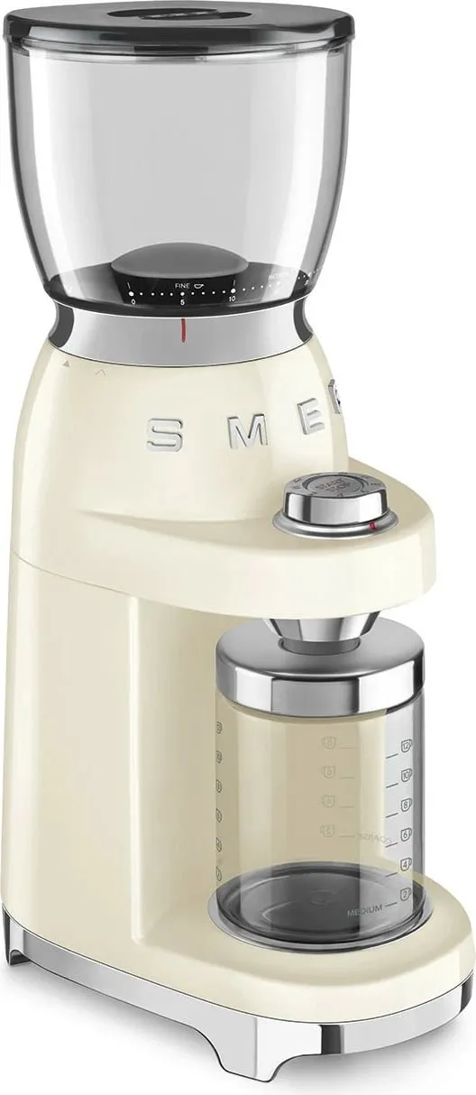 Mulli kafe SMEG CGF11CREU, 150W, çelik inox, krem - 4