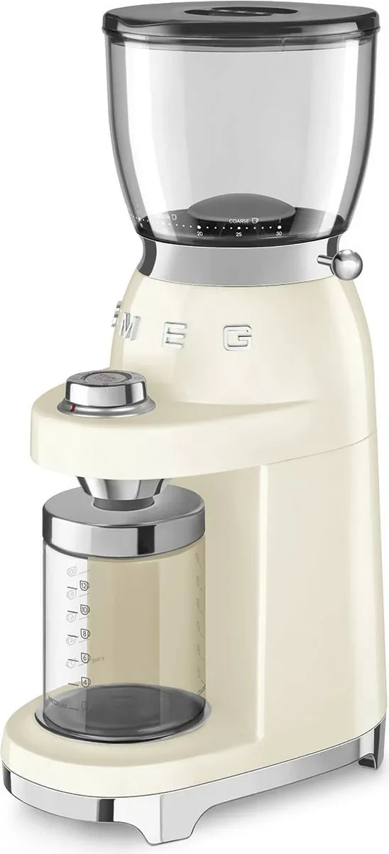 Mulli kafe SMEG CGF11CREU, 150W, çelik inox, krem - 5
