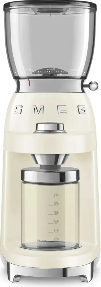 Mulli kafe SMEG CGF11CREU, 150W, çelik inox, krem