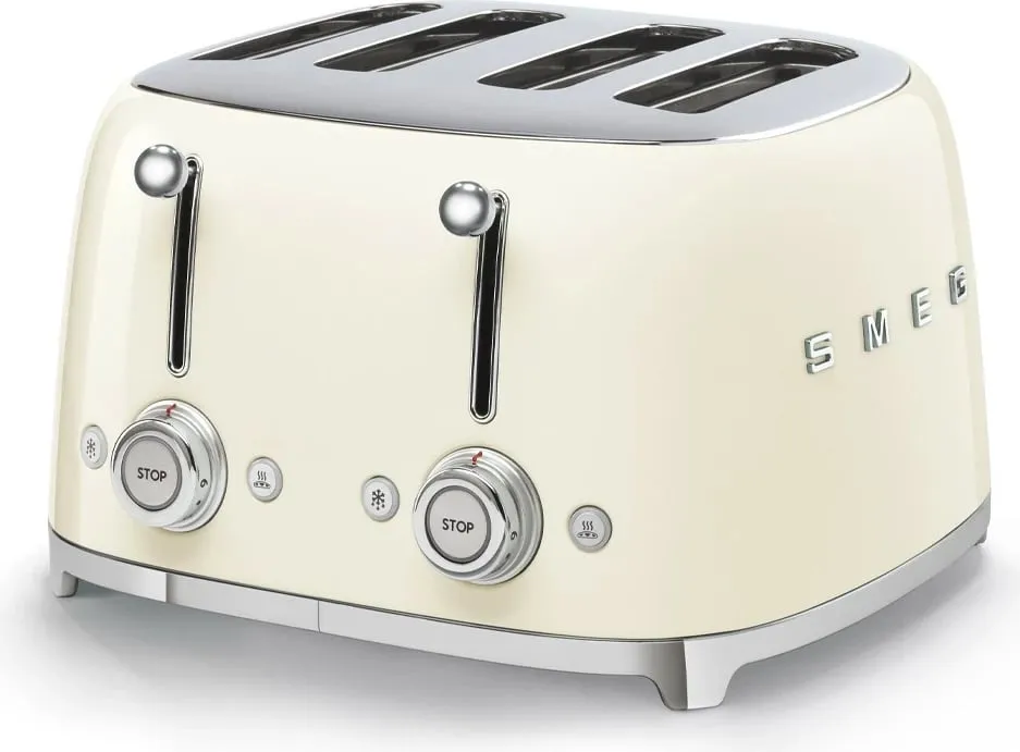 Toaster SMEG TSF03CREU, 4 feta, 2000W, krem - 1