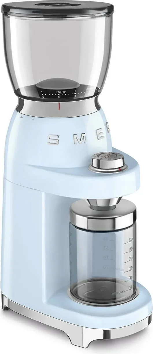 Mulli kafe SMEG CGF11PBEU, 150W, inox, pastell blu - 4
