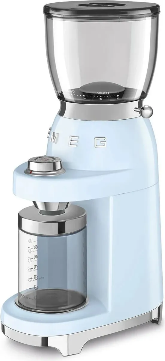 Mulli kafe SMEG CGF11PBEU, 150W, inox, pastell blu - 5