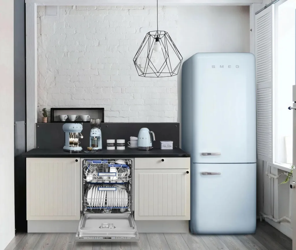 Mulli kafe SMEG CGF11PBEU, 150W, inox, pastell blu - 7