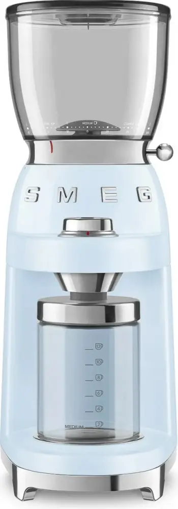 Mulli kafe SMEG CGF11PBEU, 150W, inox, pastell blu