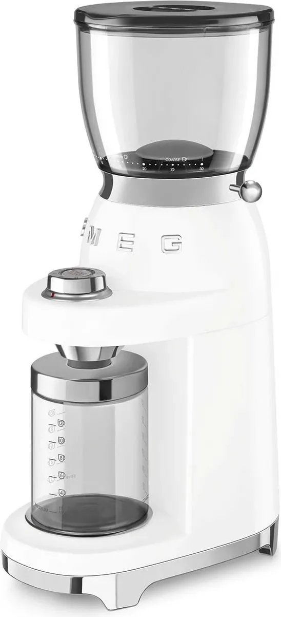 Mulli kafeje SMEG CGF11, 150W, konik, i bardhë - 4