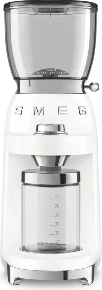 Mulli kafeje SMEG CGF11, 150W, konik, i bardhë