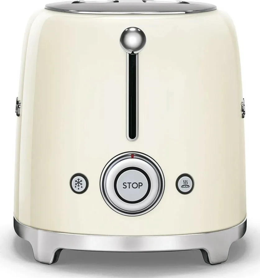 Tostues SMEG TSF01CREU, 2 vrima, stil 50s, krem - 3