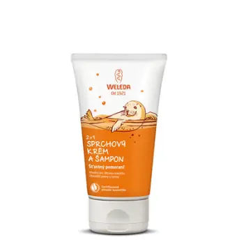 Shampon & Krem dushi Weleda Happy orange 2 ne 1, 150 ml