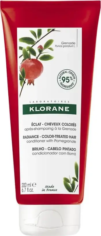 Kondicioner për flokë të ngjyrosura Klorane Radiance për femra, 200ml