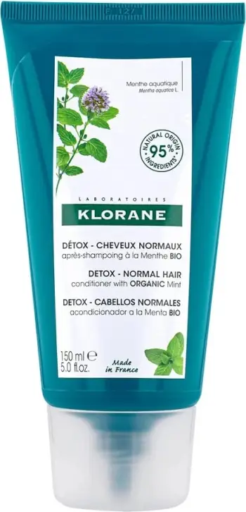 Kondicioner flokësh për femra Klorane Detox me ujë mente organike 150ml