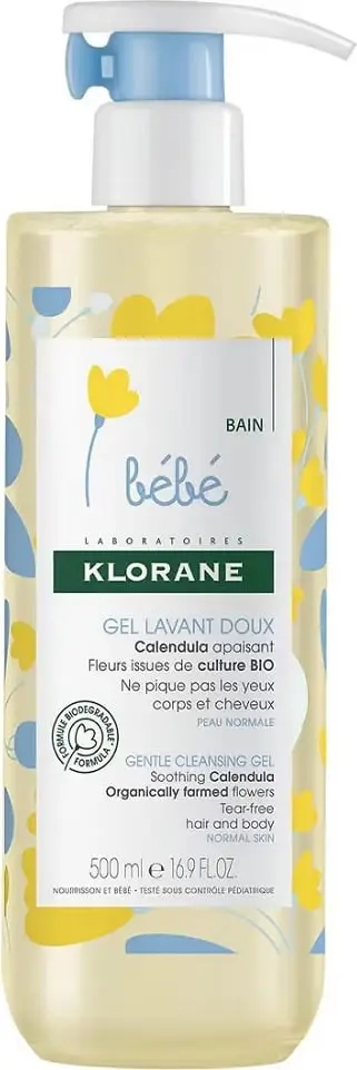 Xhel dushi Klorane Gentle Cleansing, 500 ml