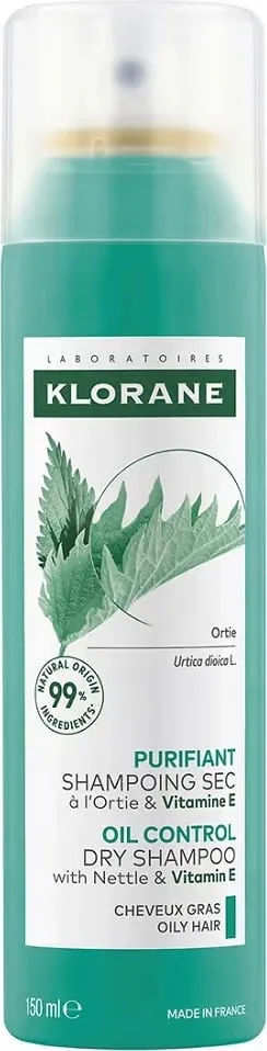 Shampon i thatë Klorane Oil Control me hithër dhe vitaminë E 150ml - 1