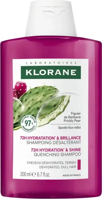 Shampon për femra Klorane 72H Hydration & Shine Moisturizing Fig Opuntia, 200ml