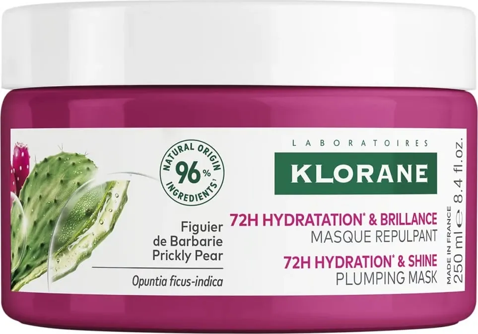 Maskë për flokë Klorane 72H Hydration & Shine Plumping për femra, 250ml - 1