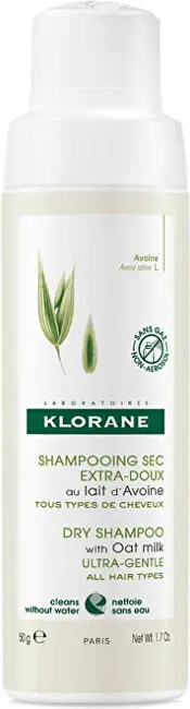 Shampo e thatë për flokë Klorane Oat Milk, 50 g