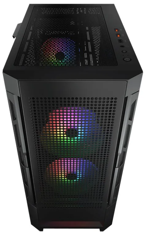 Kasë për PC COUGAR AIRFACE RGB, e zezë - 5