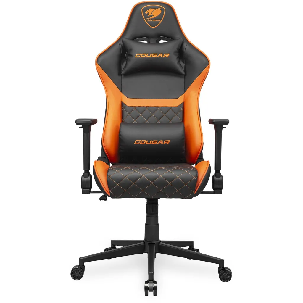 Karrige gaming Cougar Armor One V2, e zezë/portokalli - 1