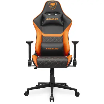 Karrige gaming Cougar Armor One V2, e zezë/portokalli