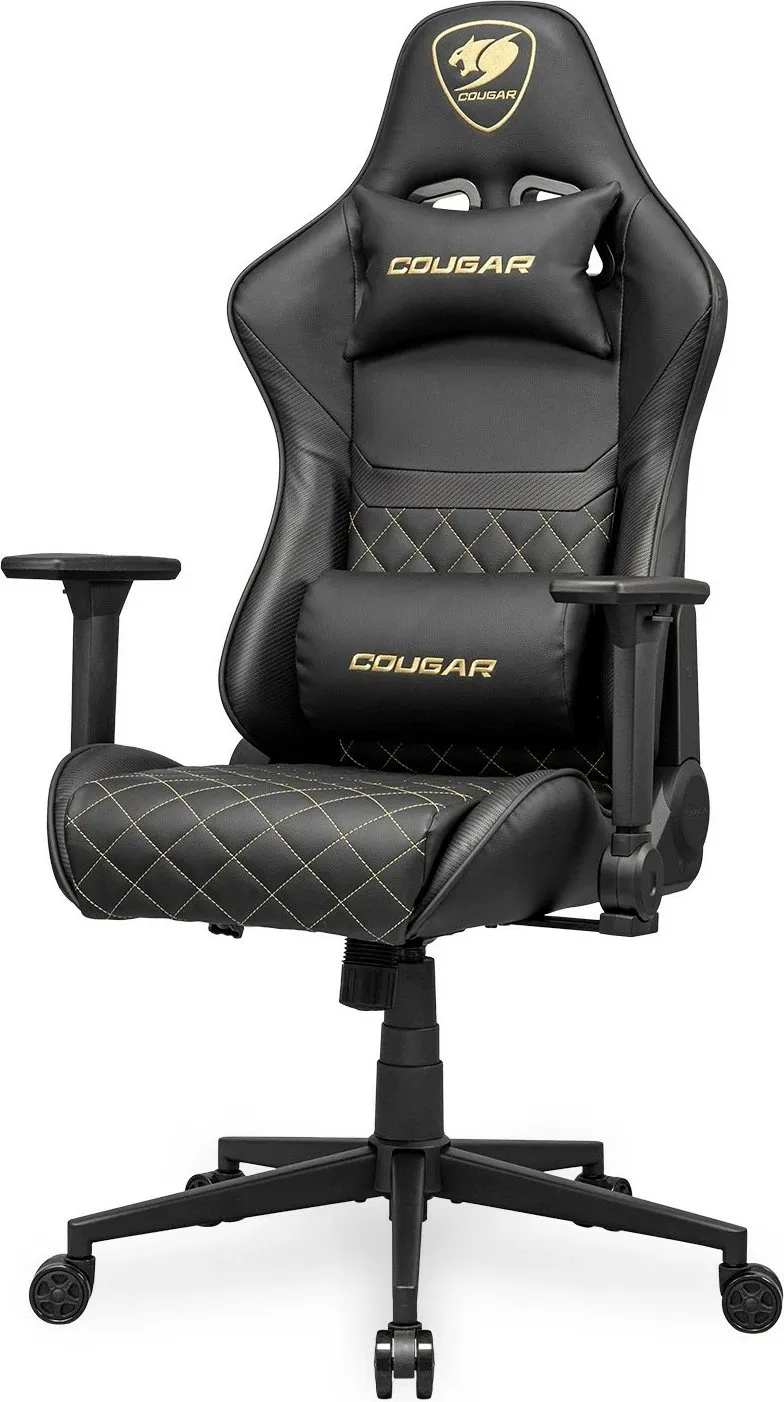 Karrige gaming Cougar Armor One V2, e zezë me të arta - 3