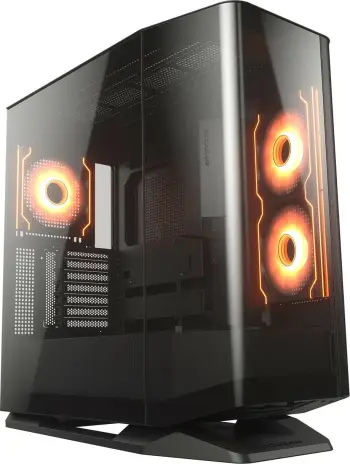 Kasë Cougar FV270 ARGB midi, e zezë
