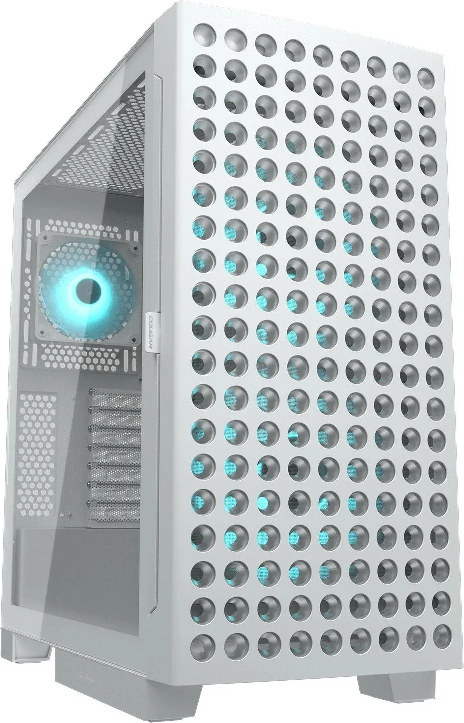Kasa PC Cougar Airface Eco RGB, Mid Tower, ATX, e bardhë - 1