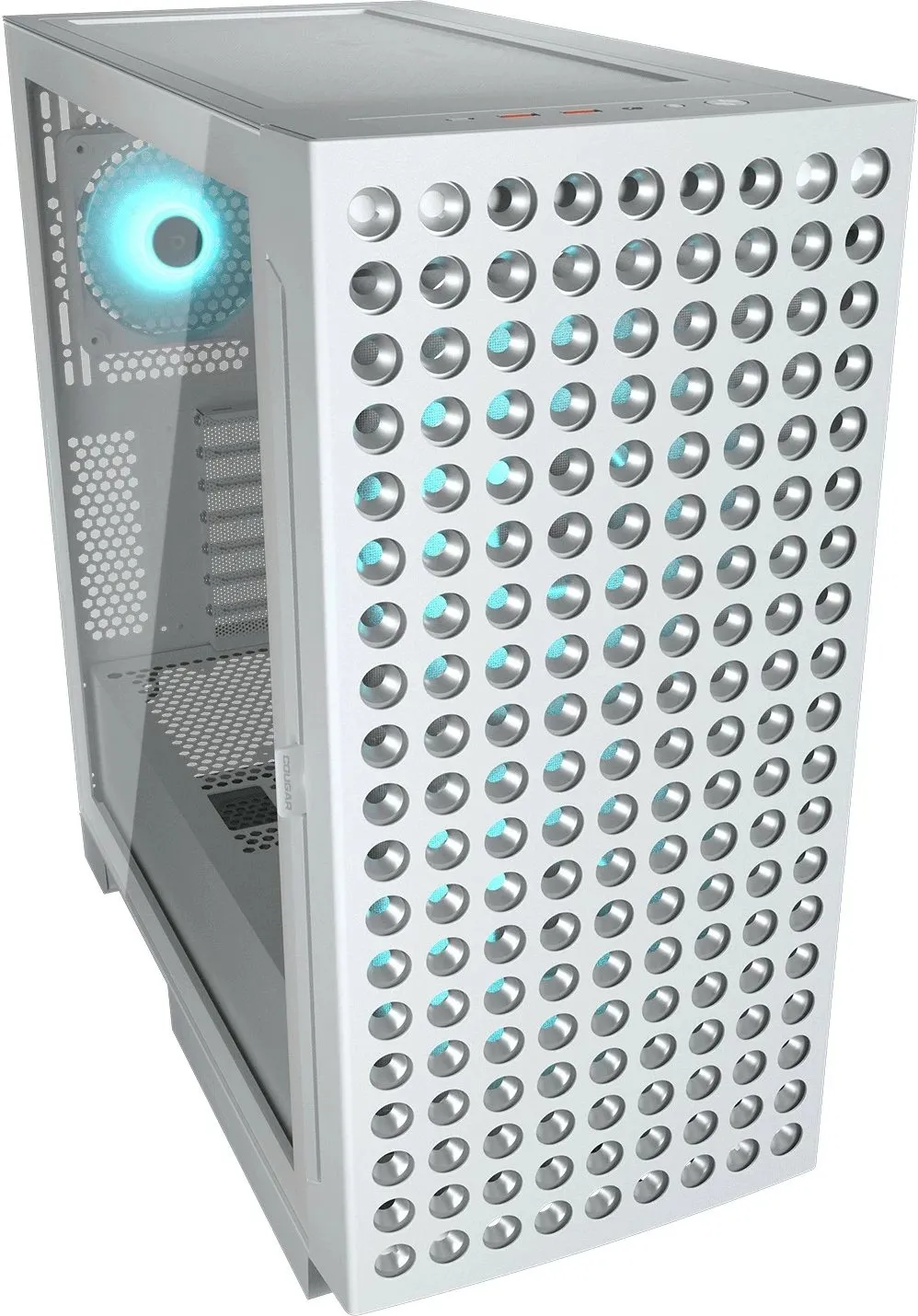 Kasa PC Cougar Airface Eco RGB, Mid Tower, ATX, e bardhë - 2