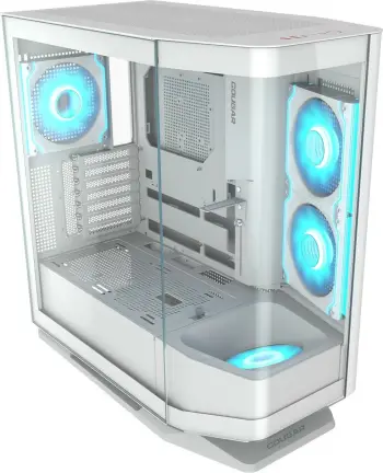 Kasë Cougar FV270 ARGB midi tower e bardhë