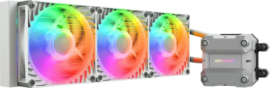Ftohës uji CPU COUGAR Poseidon Ultra 360, ARGB, 360mm, i bardhë - 2