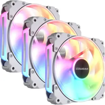 Ventilator kase Cougar Apolar 120ARGB, 120mm, 3 copë, i bardhë