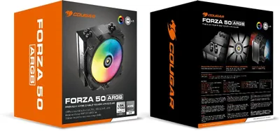 Ftohës CPU Cougar Forza 50 ARGB, tower, 120mm, me ndriçim ARGB - 1