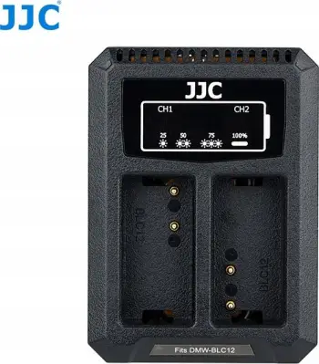 Karikues për kamerë JJC Dual Usb për Panasonic Dmw-blc12 / Sigma Bp-51 / Leica Bp-dc12