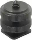 Adaptor hot shoe JJC, filetë 1/4", metalik