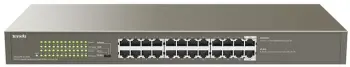 Switch Tenda TEG1124P-24-250W - 24x100 / 1000 + 2xRJ45 / SFP, metal, rack, PoE (225W)