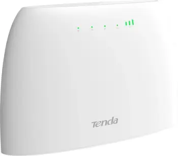 Router Tenda N300, wireless, 2.4 GHz, 4G, i bardhë
