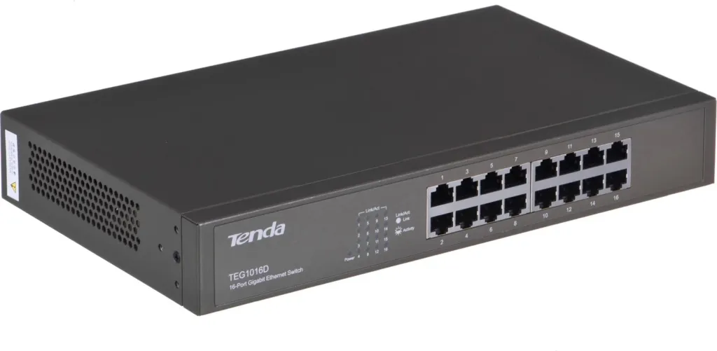 Switch Tenda 16-port Gigabit Ethernet, Blu - 1