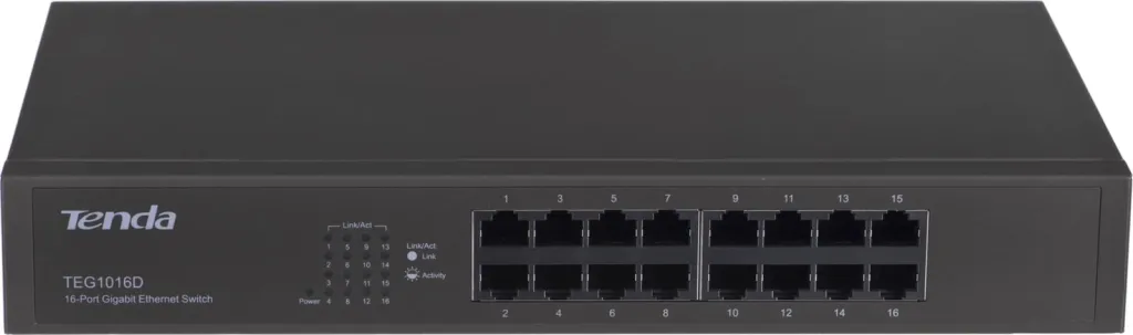 Switch Tenda 16-port Gigabit Ethernet, Blu - 2
