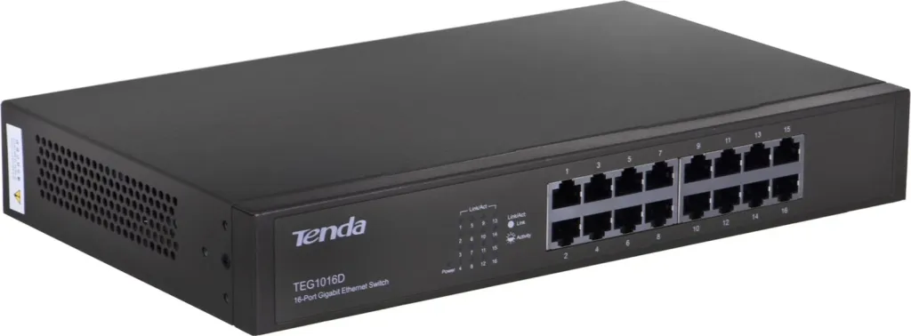 Switch Tenda 16-port Gigabit Ethernet, Blu - 3