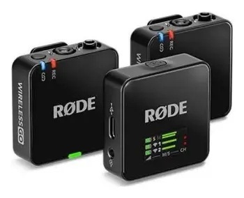Mikrofon pa tela RODE Wireless GO, WIGOGEN3, i zi