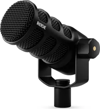 Mikrofon dinamik RODE PodMic USB, USB dhe XLR, për podcast, i zi