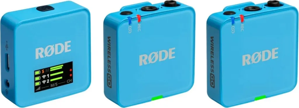 Sistem mikrofoni pa tela RODE Wireless GO III, Blu - 1