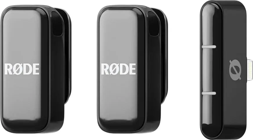 Sistem mikrofoni pa tela RODE Wireless Micro, 2 kanale, Lightning, i zi - 1