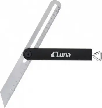 Vizore këndore e rregullueshme Luna ALU 250, prej alumini, 250 mm, metalike